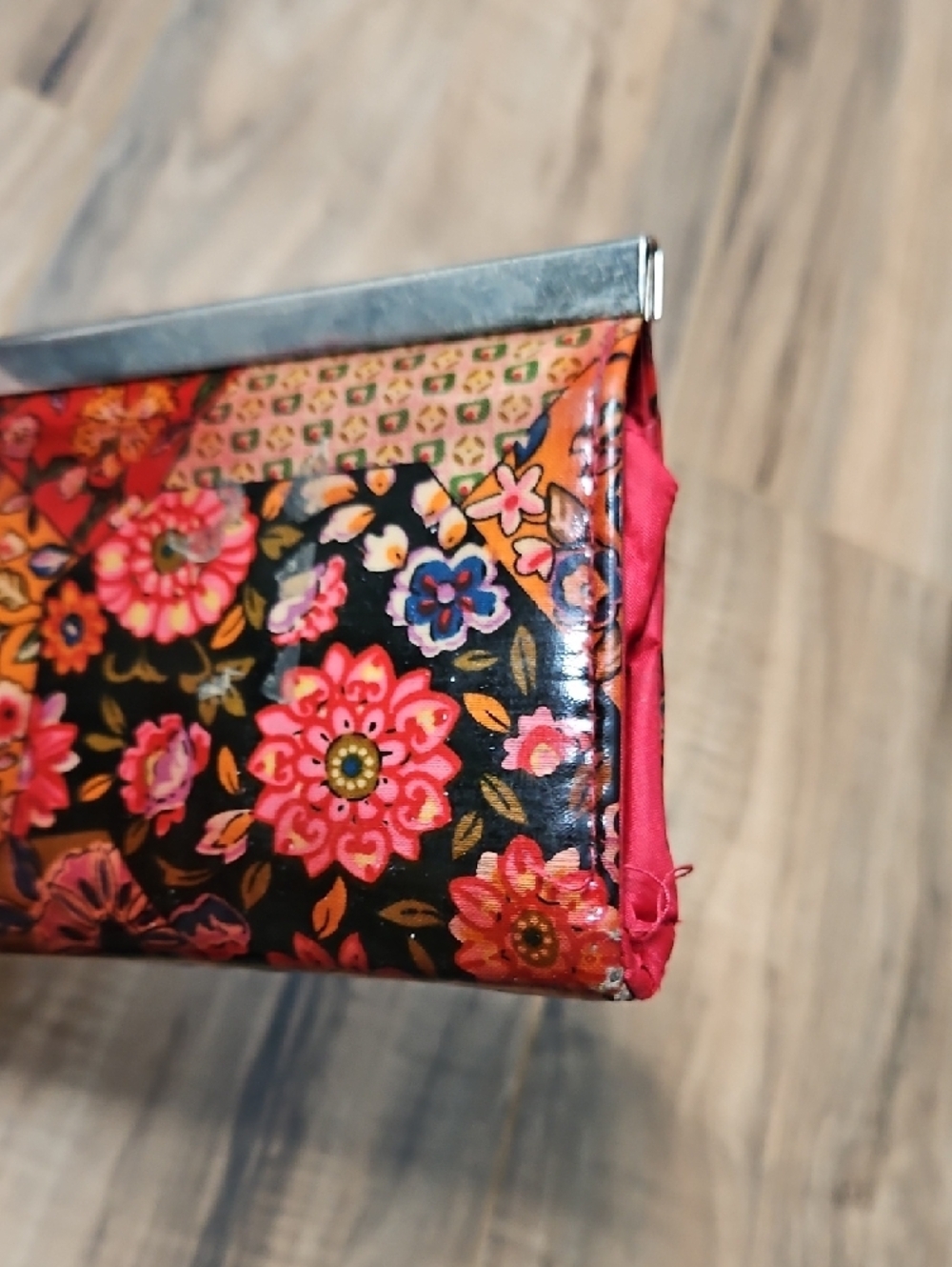 Floral Y2K Retro Patchwork Clutch Wallet - Multicolor - Picture 13 of 16